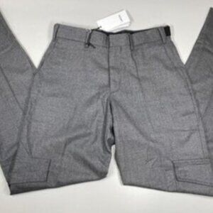 Lardini Mens Pants Grey Size 30 Tailored Wool Trousers Cargo